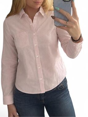 So Wear It Declare It Pink Stripped Button-Down Shirt